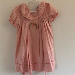 Adorable Pink Embroidered Kids Dress